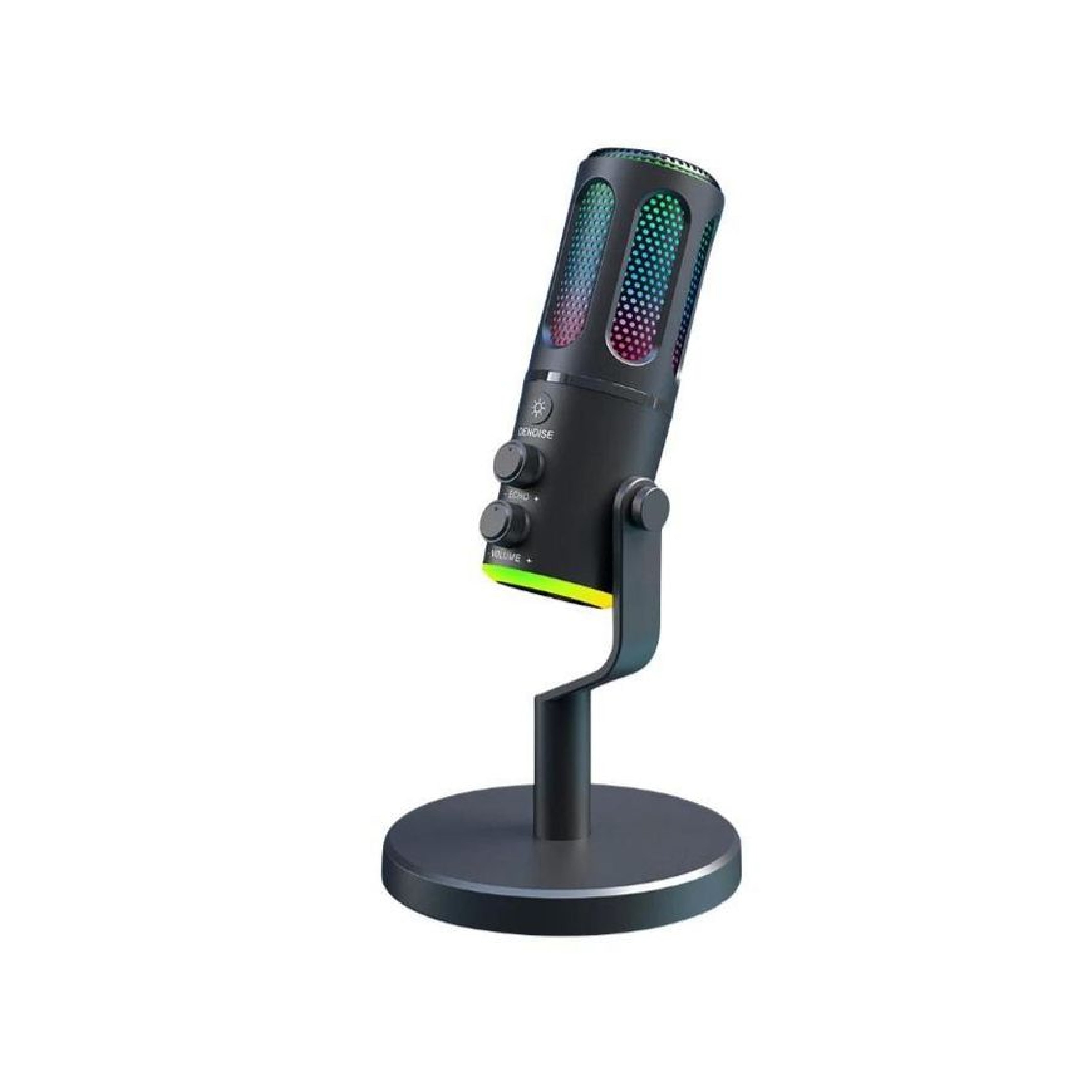 Condenser Microphone Noise Cancellation with RGB Lights