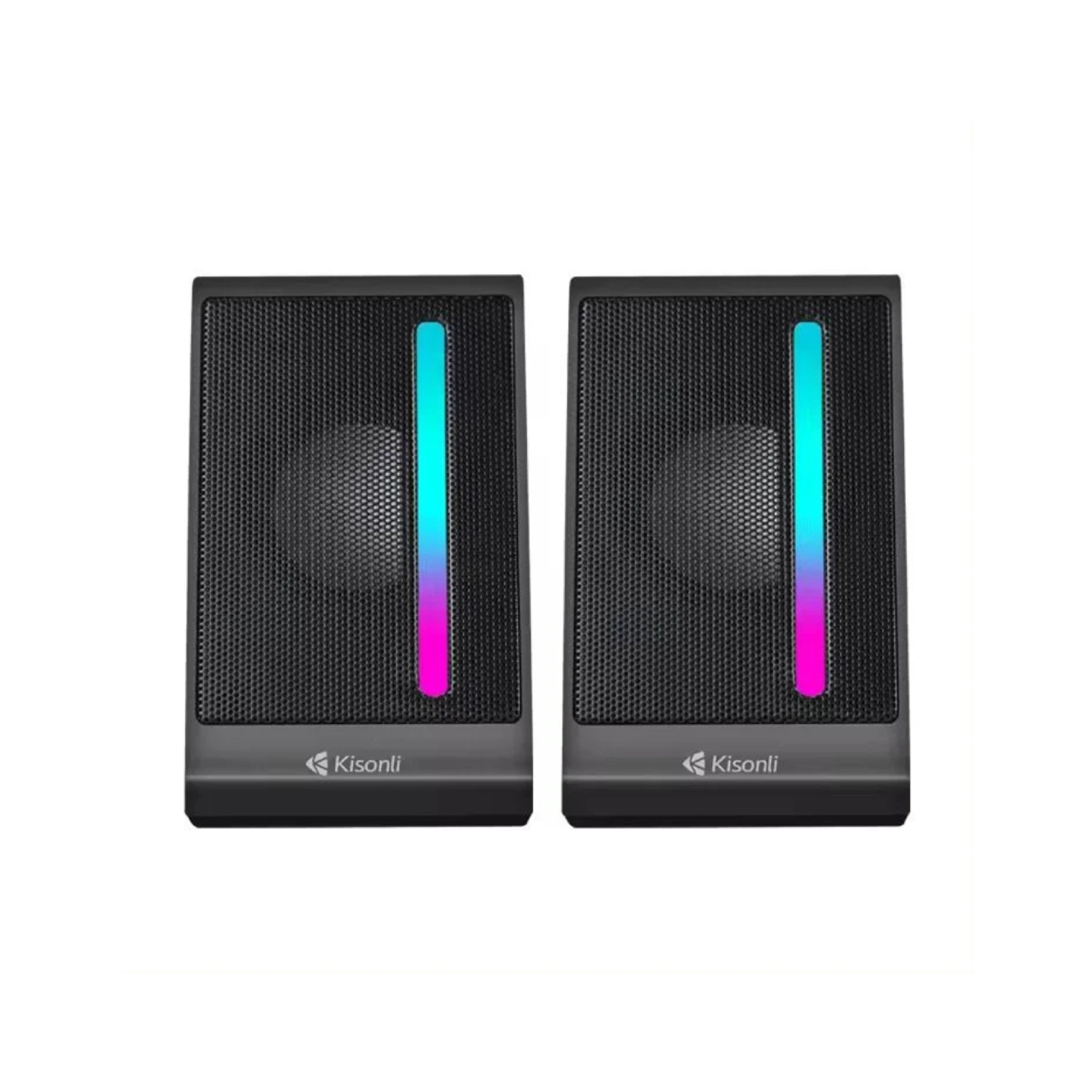 KISONLI X16 MINI USB 2.0 PORTABLE SPEAKER FOR LAPTOP PC WITH RGB LIGHT Ratings 32