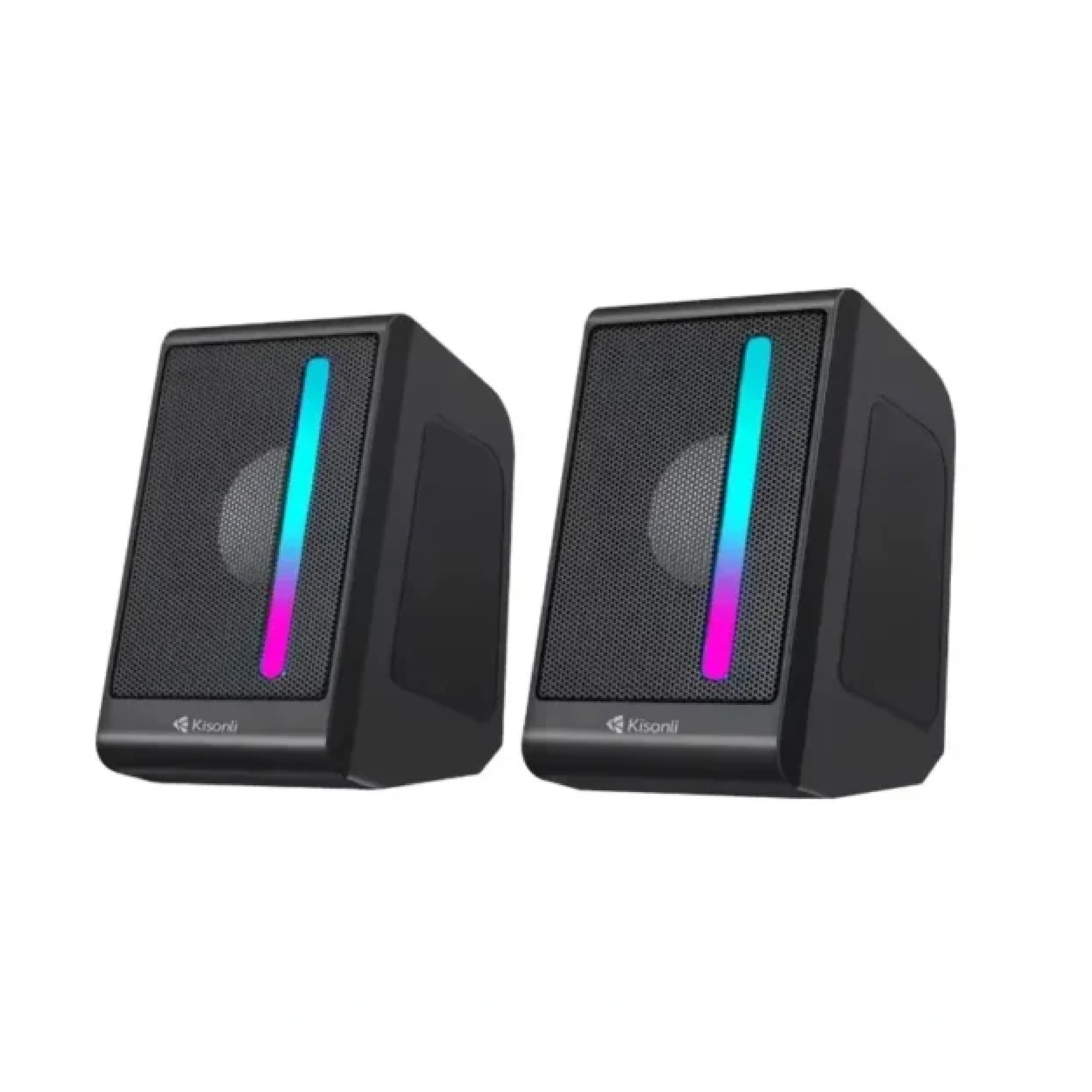 KISONLI X16 MINI USB 2.0 PORTABLE SPEAKER FOR LAPTOP PC WITH RGB LIGHT Ratings 32