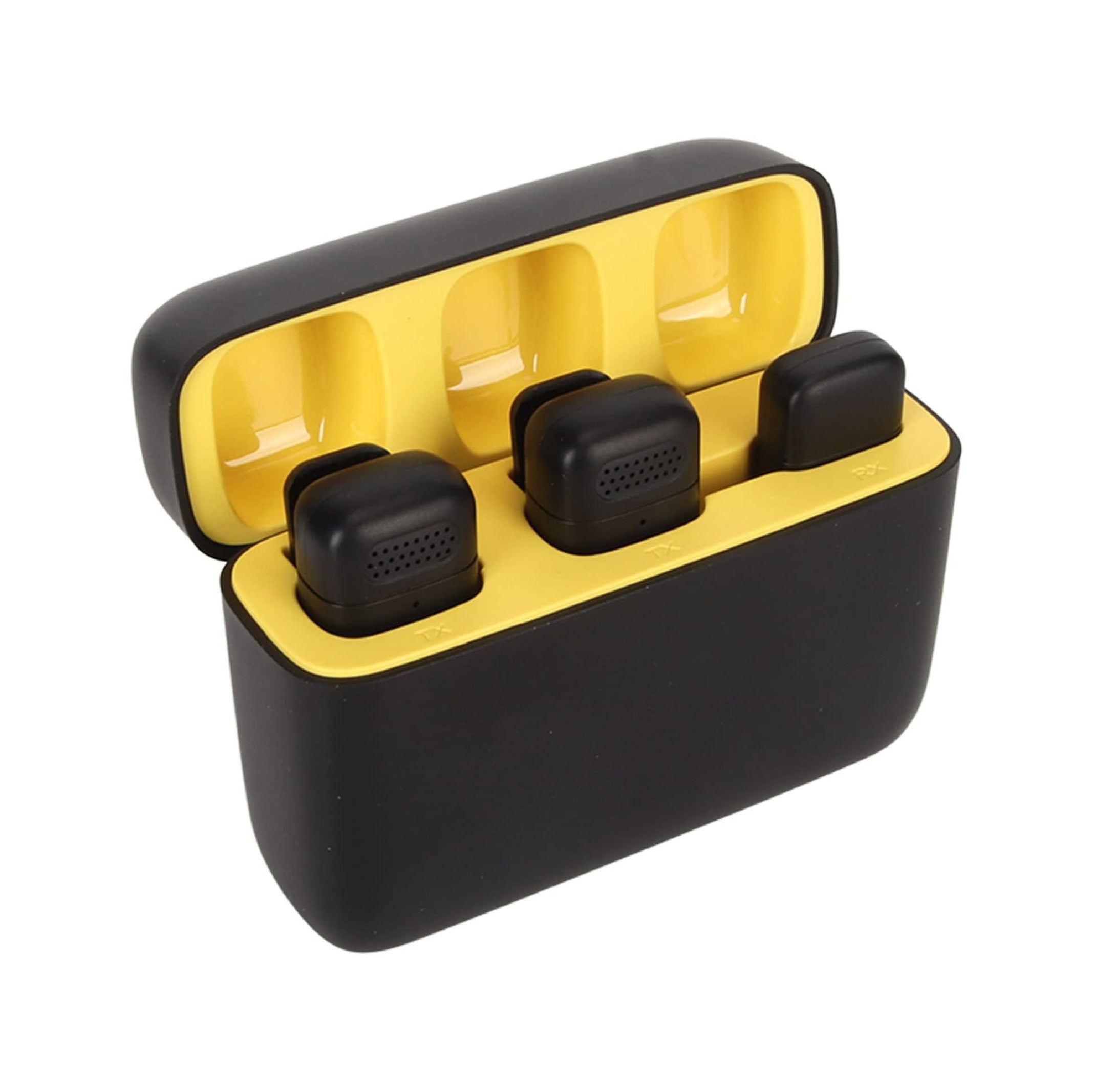 Wireless Hawk Microphone, 2.4G Type C Receiver Mini Lapel Mic with Charging Case