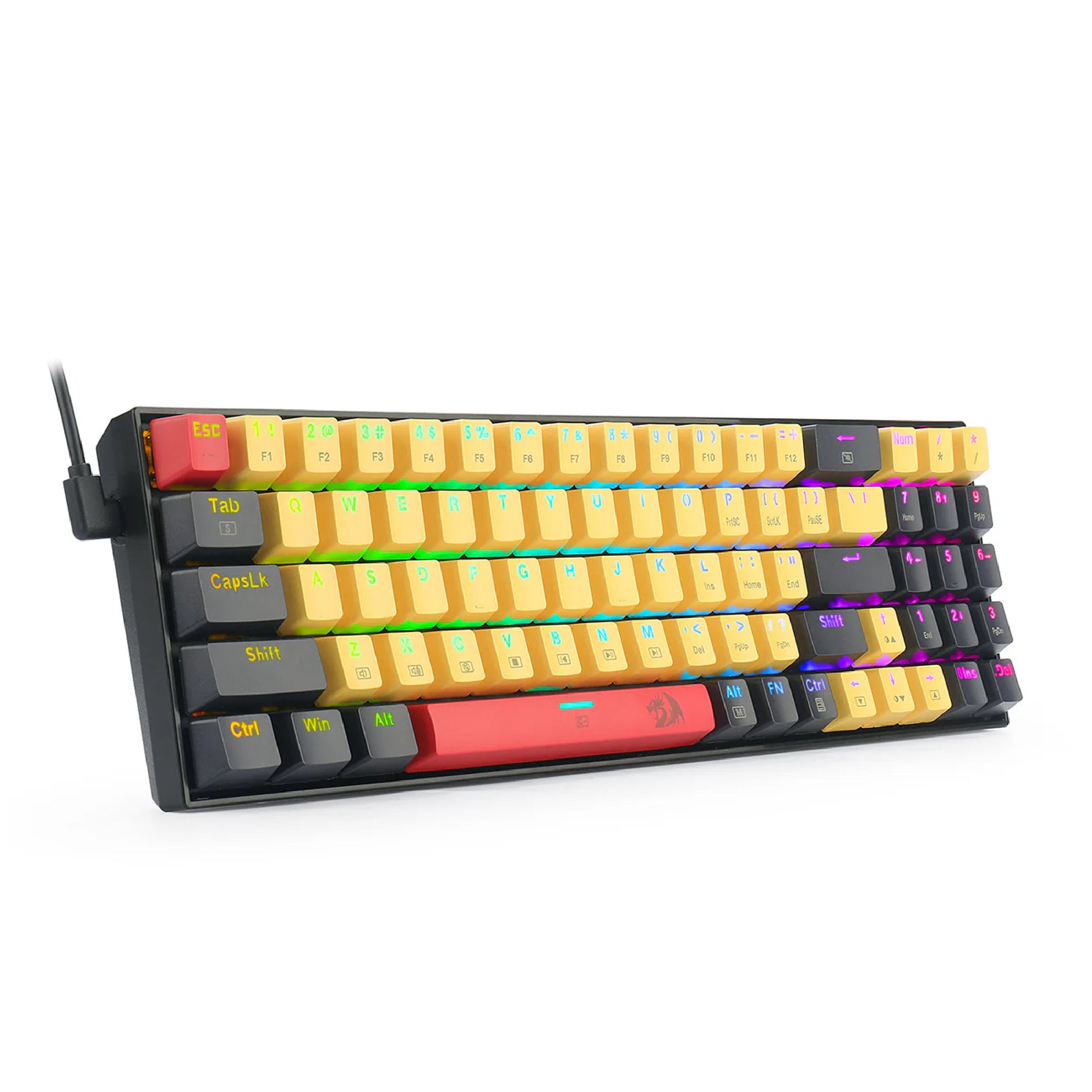 Redragon Keyboard K688 RGB Black