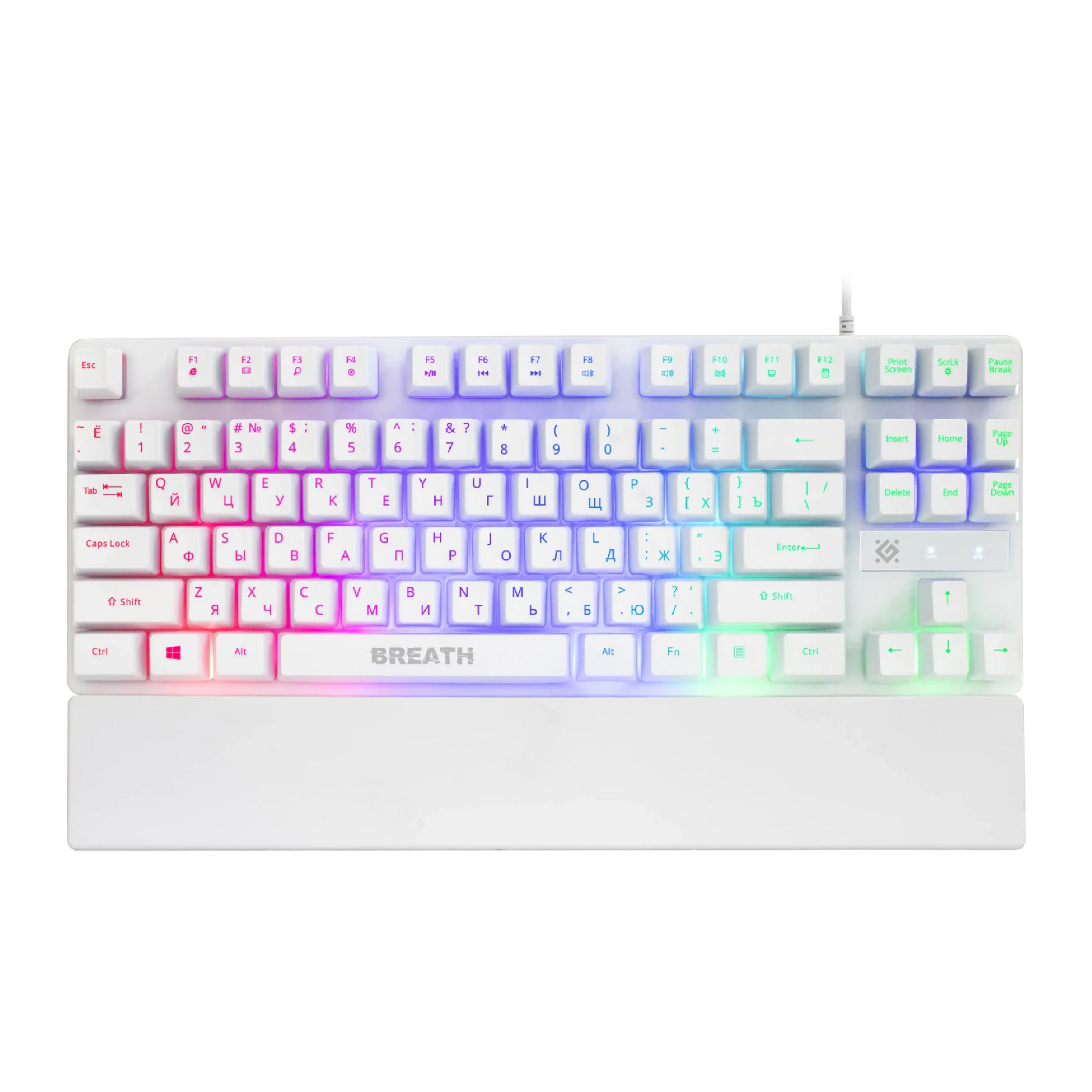 DEFENDER BREATH Wired Gaming Keyboard with RGB Backlight